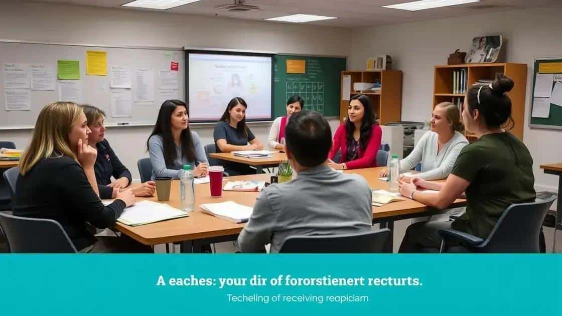 Implementing teacher training initiatives successfully