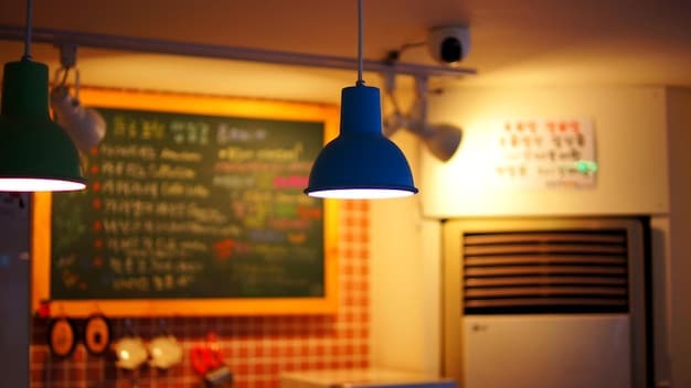 A close-up of a school zone flashing light displaying the specific hours it is active on a digital display.