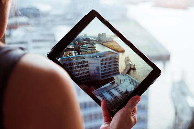 A person using a tablet to view virtual tours of properties, showcasing the use of technology in real estate.