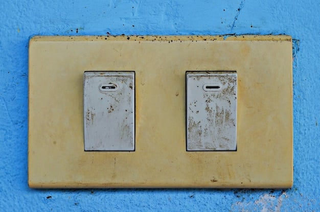 A side-by-side comparison of two electrical panels: one old, outdated panel with exposed wiring and rust, and a new, modern panel with organized and safe wiring. The image illustrates the need for electrical upgrades in fixer-uppers.