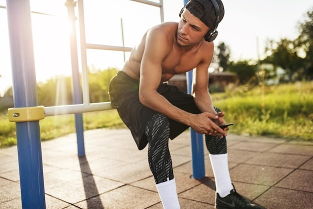 A young athlete icing their knee after a practice session, highlighting the physical toll of early sports specialization and the risk of overuse injuries.