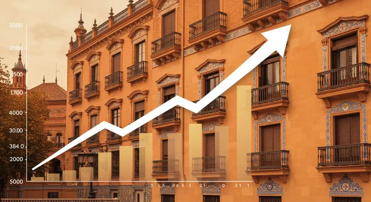 Gráfico de tendencias de inversión inmobiliaria en España, mostrando fluctuaciones y crecimiento potencial bajo la nueva legislación.