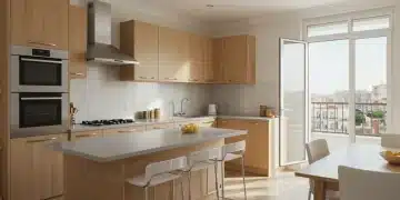 Cocina moderna y luminosa, ideal para aumentar el valor de venta de su propiedad en España.