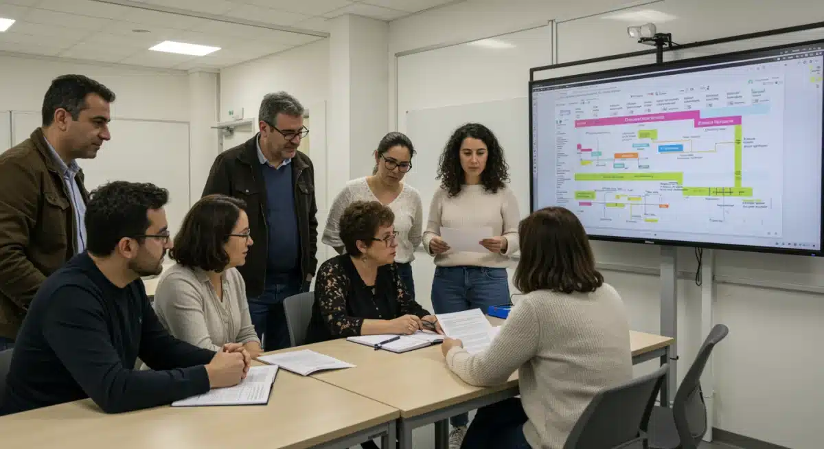 Padres y docentes colaborando en la planificación del calendario escolar 2026 y reformas educativas.