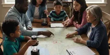 Familia unida planificando preparación ante emergencias 2026.